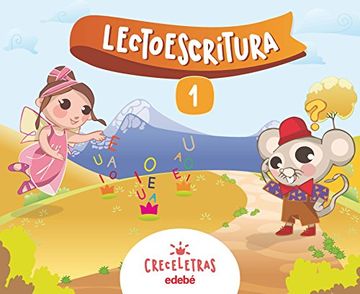 portada Creceletras lectoescritura 1, segundo ciclo de educación infantil (Paperback) (in Spanish)
