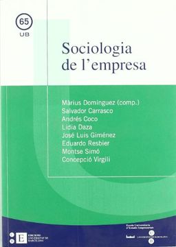 portada Sociologia de L'empresa (in Spanish)