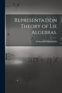 portada Representation Theory of Lie Algebras. (en Inglés)