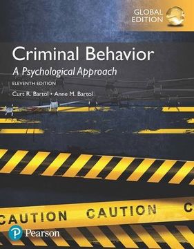 portada Criminal Behavior: A Psychological Approach, Global Edition 