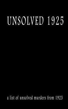 portada Unsolved 1925 (en Inglés)