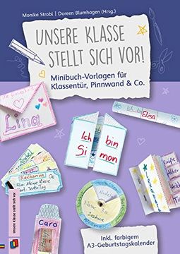 portada Unsere Klasse Stellt Sich vor Minibuchvorlagen fr Klassentr, Pinnwand co Inkl Farbigem A3Geburtstagskalender (en Alemán)