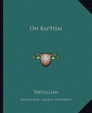 portada on baptism (en Inglés)