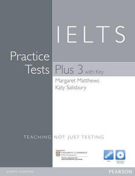 portada Practice Tests Ielts 3. With Key. Per Le Scuole Superiori (practice Tests Plus) (en Inglés)