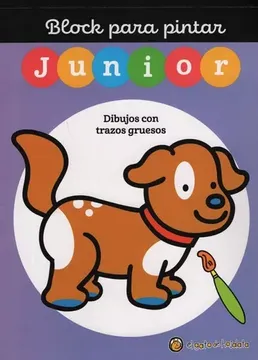 portada Block Para Pintar Junior 2: Perro (in Spanish)