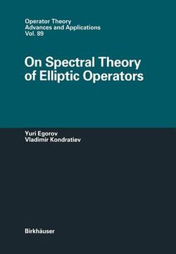 portada on spectral theory of elliptic operators (en Inglés)