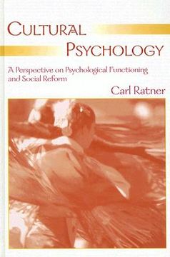 portada cultural psychology: a perspective on psychological functioning and social reform (in English)