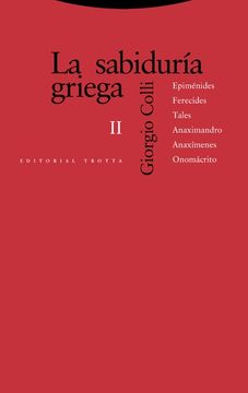 portada La Sabiduria Griega ii (in Spanish)