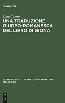 portada Una Traduzione Giudeo-Romanesca del Libro di Giona (en Italiano)