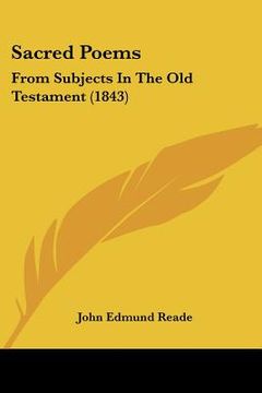 portada sacred poems: from subjects in the old testament (1843) (en Inglés)
