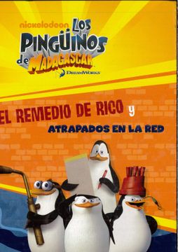 portada Los Pinguinos de Madagascar: El Remedio de Rico / Atrapados en la red