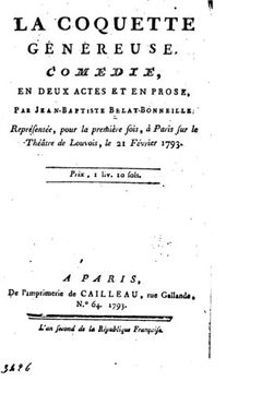 portada La coquette généreuse (French Edition)