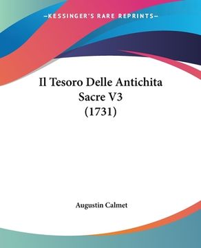 portada Il Tesoro Delle Antichita Sacre V3 (1731) (en Italiano)