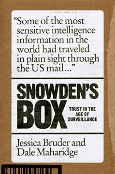 portada Snowden's Box: Trust in the Age of Surveillance