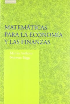 portada Matemática Para La Economía Y Las Finanzas (in Spanish)