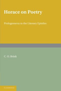 portada Horace on Poetry Paperback (Brink: Horace on Poetry) (en Inglés)