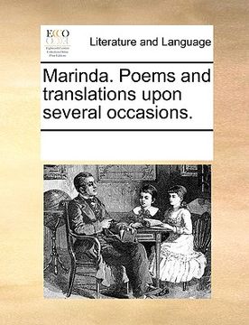 portada marinda. poems and translations upon several occasions. (in English)