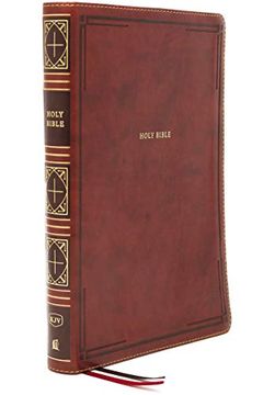 portada Kjv, Thinline Bible, Giant Print, Leathersoft, Brown, Thumb Indexed, red Letter, Comfort Print: Holy Bible, King James Version (en Inglés)