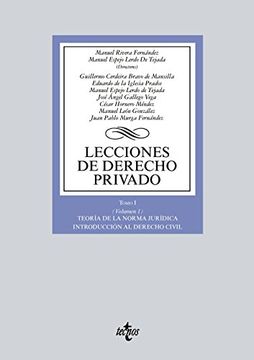 portada Lecciones de Derecho privado. Tomo I (Volumen 1) Teoría de la norma jurídica. Introducción al Derecho civil