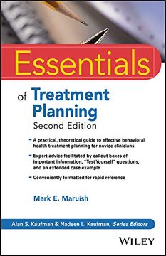 portada Essentials of Treatment Planning (Essentials of Psychological Assessment) (en Inglés)