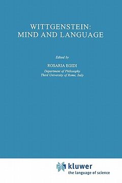 portada wittgenstein: mind and language (in English)