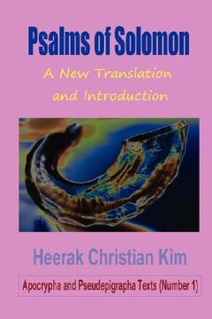 portada psalms of solomon: a new translation and introduction (in English)
