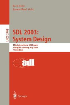 portada sdl 2003: system design (en Inglés)