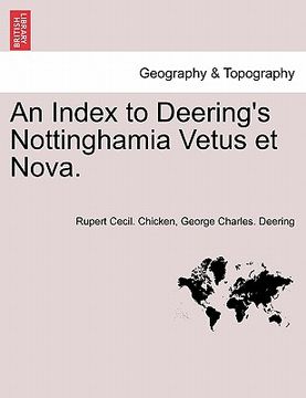 portada an index to deering's nottinghamia vetus et nova. (en Inglés)