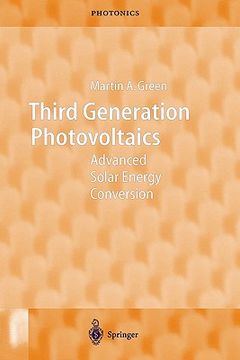 portada third generation photovoltaics: advanced solar energy conversion (en Inglés)