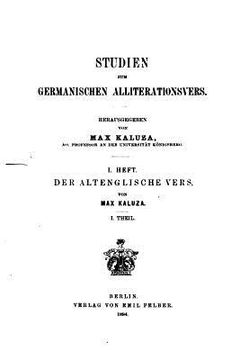 portada Der altenglische vers (in German)