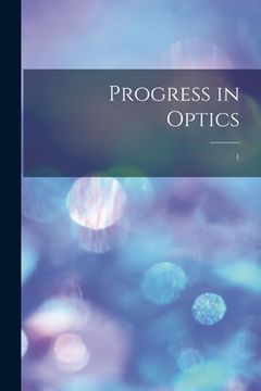 portada Progress in Optics; 1 (en Inglés)