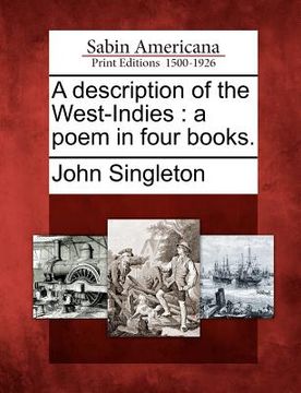 portada a description of the west-indies: a poem in four books. (in English)