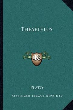 portada theaetetus (in English)
