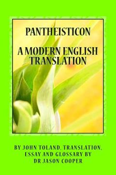 portada Pantheisticon: A Modern English Translation (in English)