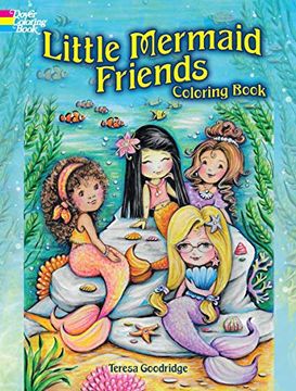 portada Little Mermaid Friends Coloring Book (Dover Coloring Books) (en Inglés)