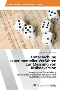 portada Untersuchung experimenteller Verfahren zur Messung von Risikoaversion