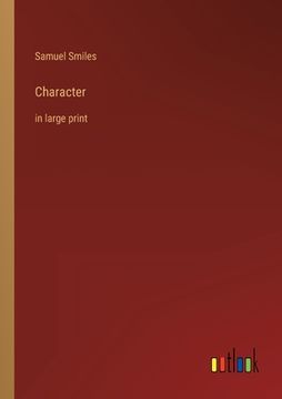 portada Character: in large print (en Inglés)