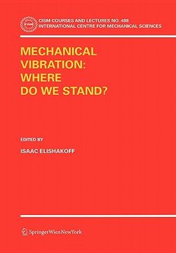 portada mechanical vibration: where do we stand? (en Inglés)