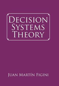 portada Decision Systems Theory (en Inglés)