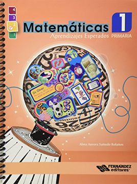 portada Matematicas 1 Aprendizajes Esperados. Primaria