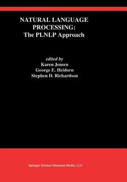 portada Natural Language Processing: The Plnlp Approach (en Inglés)
