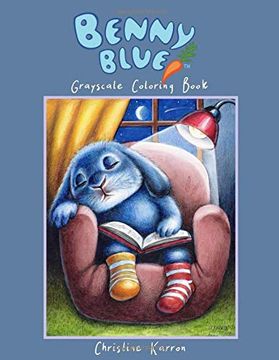 portada Benny Blue Grayscale Coloring Book (en Inglés)
