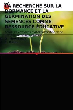portada La Recherche Sur La Dormance Et La Germination Des Semences Comme Ressource Éducative