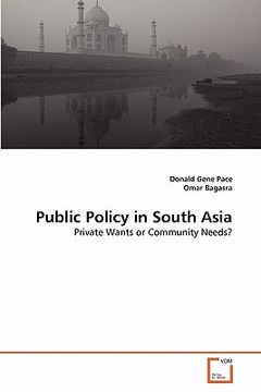 portada public policy in south asia