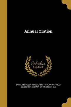 portada Annual Oration (en Inglés)