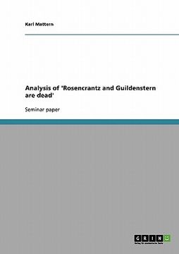 portada analysis of 'rosencrantz and guildenstern are dead'