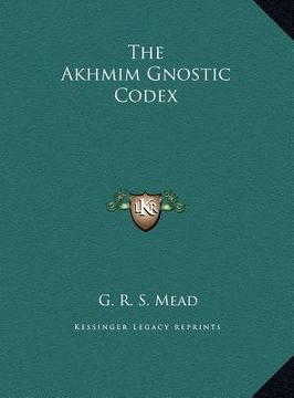 portada the akhmim gnostic codex (en Inglés)