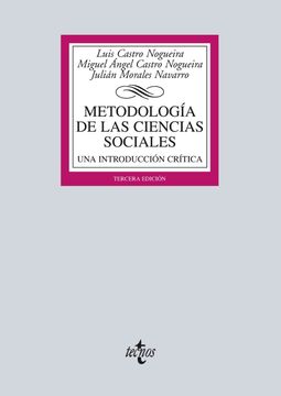 portada Metodología de las Ciencias Sociales: Una Introducción Crítica (Derecho - Biblioteca Universitaria de Editorial Tecnos) (in Spanish)