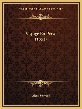 portada Voyage En Perse (1851) (en Francés)