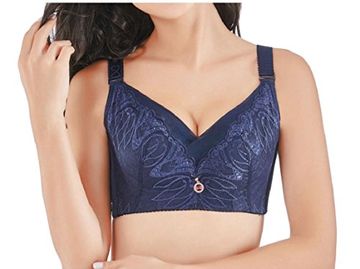 portada M&S&W Women's Sexy Plus Size Mesh Full Coverage bra Soft bra 3 38e